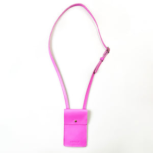 Antelo Benji Minimalist Pebble Leather Phone Bag - Purple Orchid