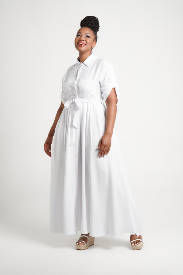 White 2025 maxi kimono