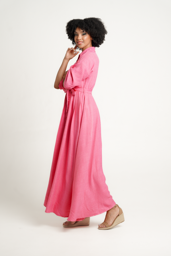 Pink 2025 maxi kimono