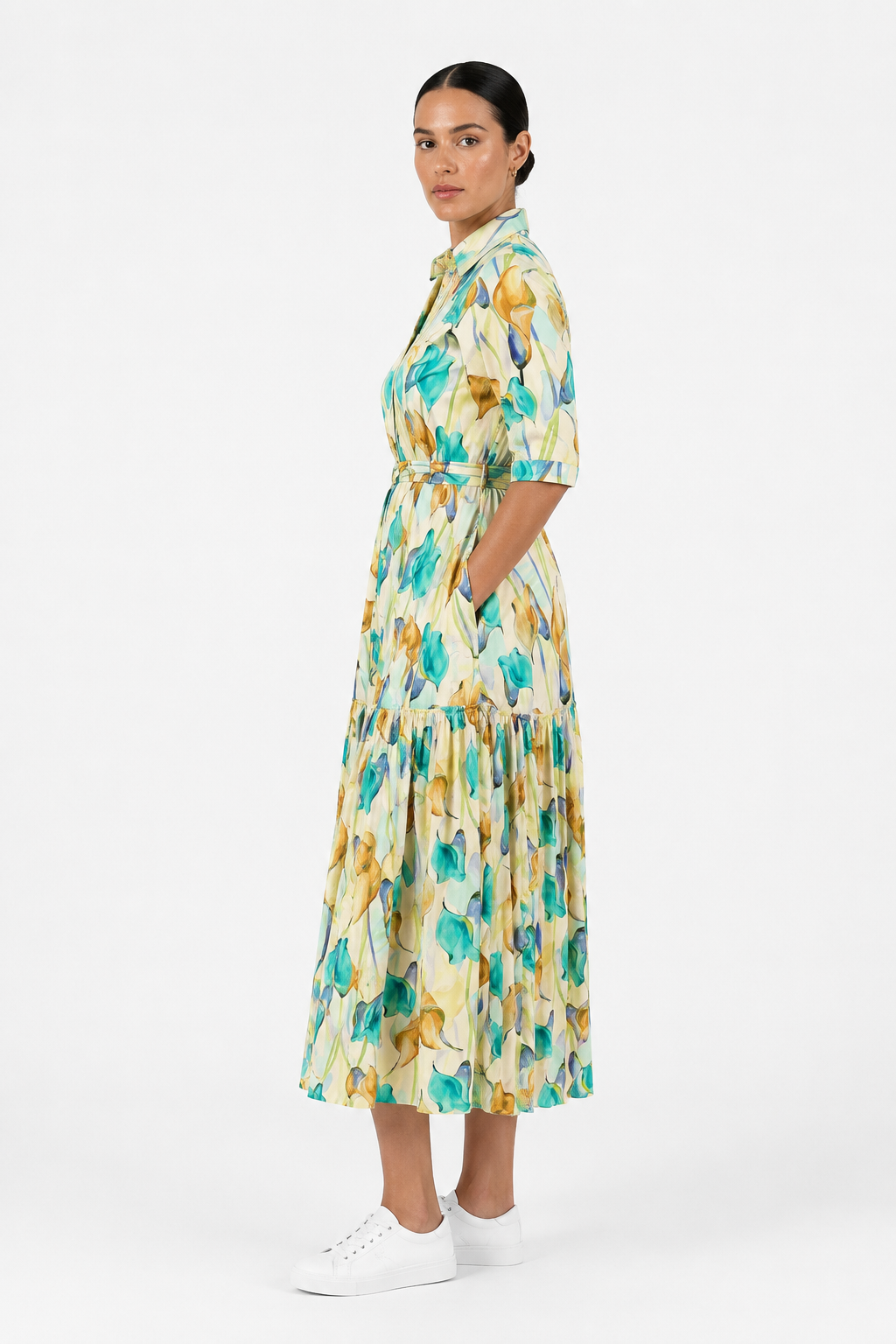 Frida Green/Cream Gipsy Shirt Dress – The Space SA