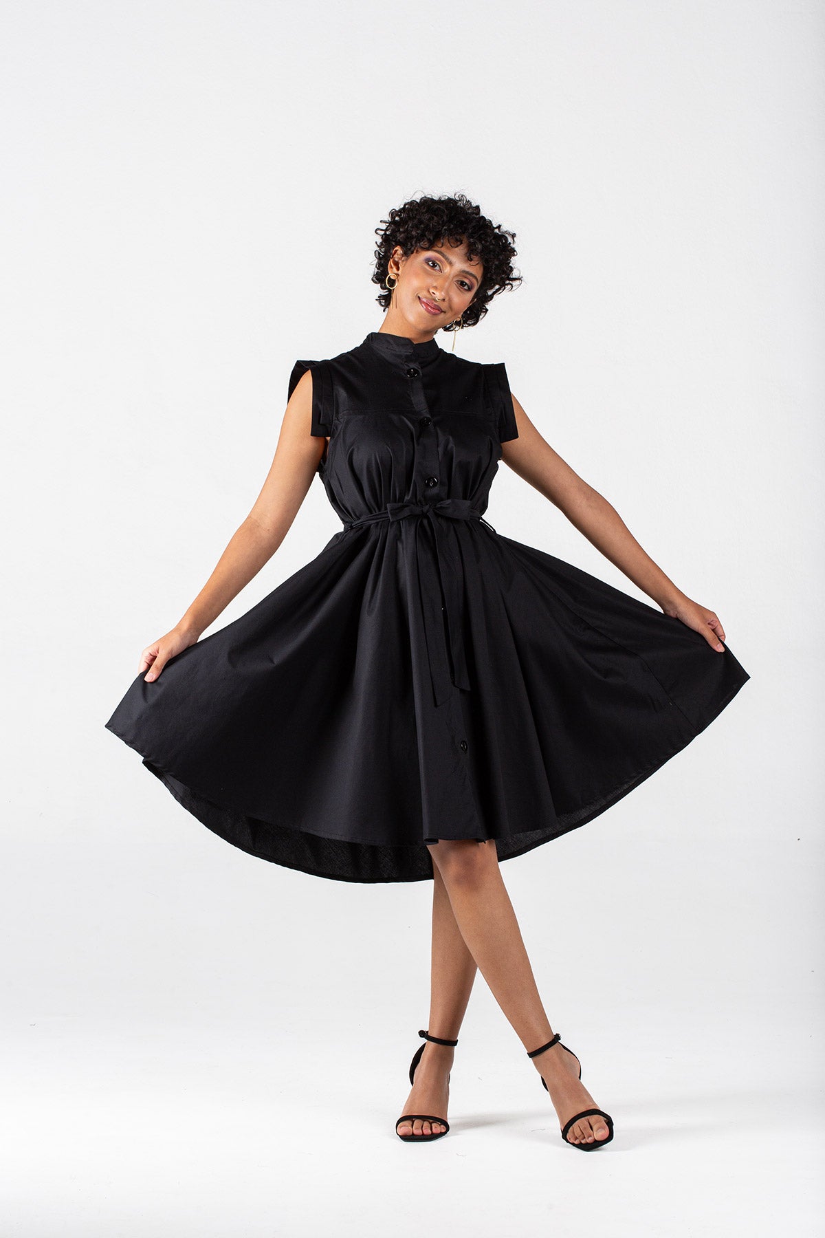 Frida Black Yves Dress The Space SA Frida Black Yves Dress The Space SA