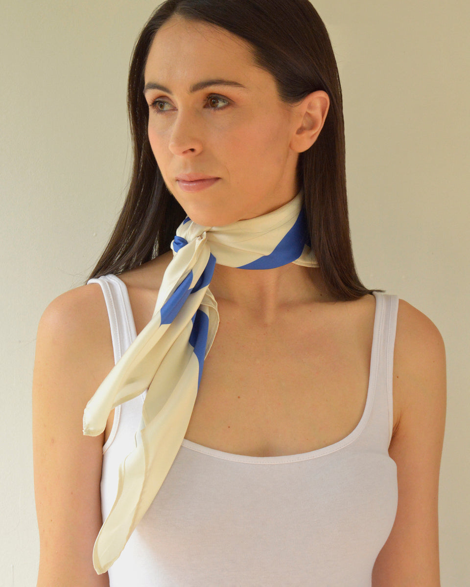 Blue neck hot sale scarf