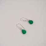Barely There Gems Green Onyx Drop Earrings