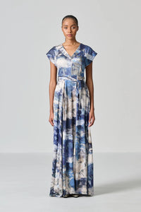 Amanda Laird Cherry Thabitha Cloud Print Dress