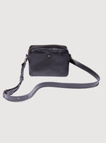 Antelo Nixie Leather Camera Crossbody - Black