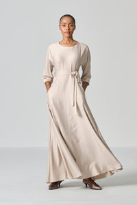 Amanda Laird Cherry Nile Dark Champagne Satin Dress