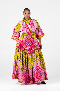 Askari Frill Maxi Skirt