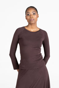 Amanda Laird Cherry Glimmer top