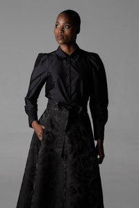 Amanda Laird Cherry  Pearl top