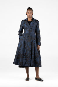 Amanda Laird Cherry Durn Brocade Dress