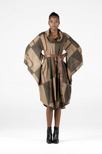 Fluidity Batwing Jersey Dress