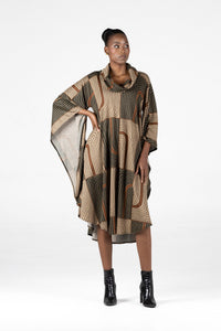 Fluidity Batwing Jersey Dress