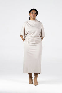 Colleen Eitzen Bone Viscose Scuba Saturn Dress