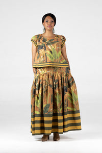 Colleen Eitzen Autumn Hibiscus New Cat Skirt