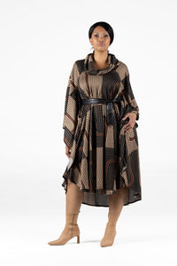 Fluidity Batwing Jersey Dress