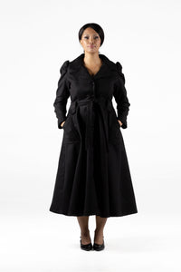 Frida Black Princess Coat
