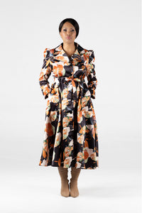 Frida Floral Princess Coat Dress