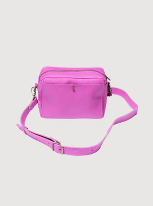 Antelo Nixie Leather Camera Crossbody - Purple Orchid