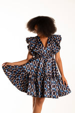 Frida black /blue Lea Dress