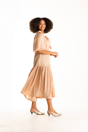 Frida Gold/Nude Nolan Maxi Dress