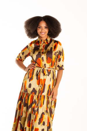 Frida Multicolor Gipsy Shirt Dress