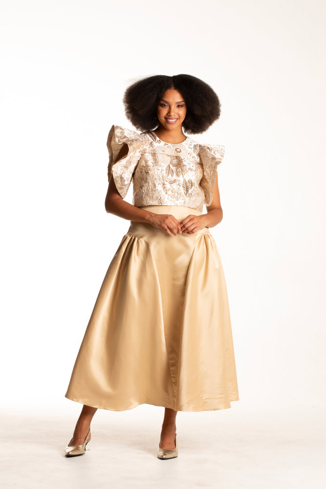 Frida Gold Maxi Tee Skirt