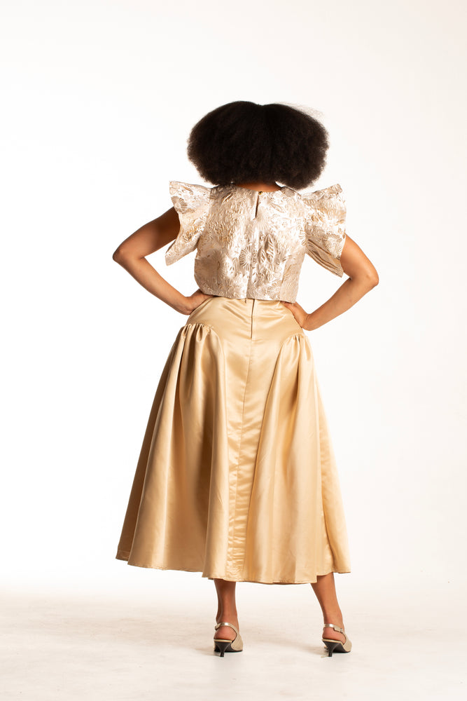 Frida Gold Maxi Tee Skirt