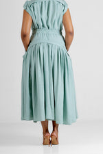 Colleen Eitzen Light Sage Turkish Linen Cat Skirt