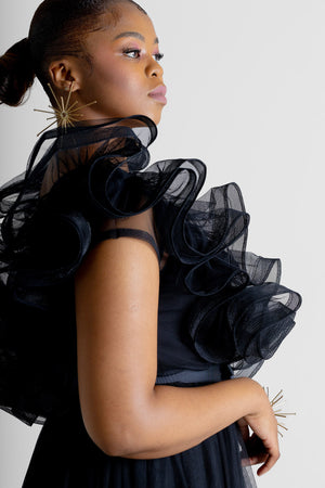 Irene Makhavhu Design Hope Black Dress