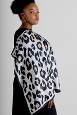 Home Industry Light Leopard Print Scarf