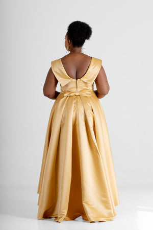 Frida Gold  Classic Maxi  Dress