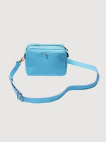 Antelo Nixie Leather Camera Crossbody - Scuba Blue
