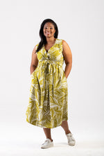 Colleen Eitzen Chartreuse Floral Tilly Dress