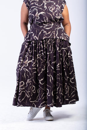 Colleen Eitzen Dark Chocolate Airflow Cat Skirt