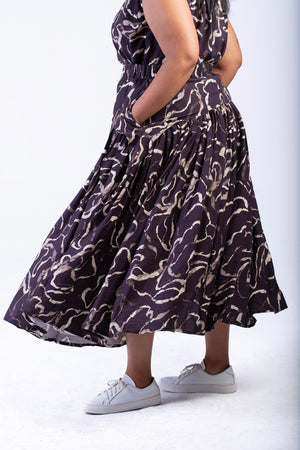 Colleen Eitzen Dark Chocolate Airflow Cat Skirt