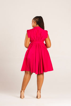 Frida Cerise Pink Yves Dress