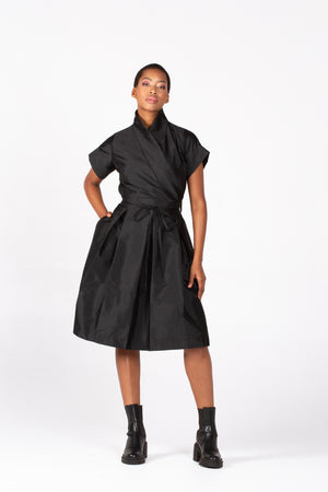 Colleen Eitzen Black Taffeta Kim Dress