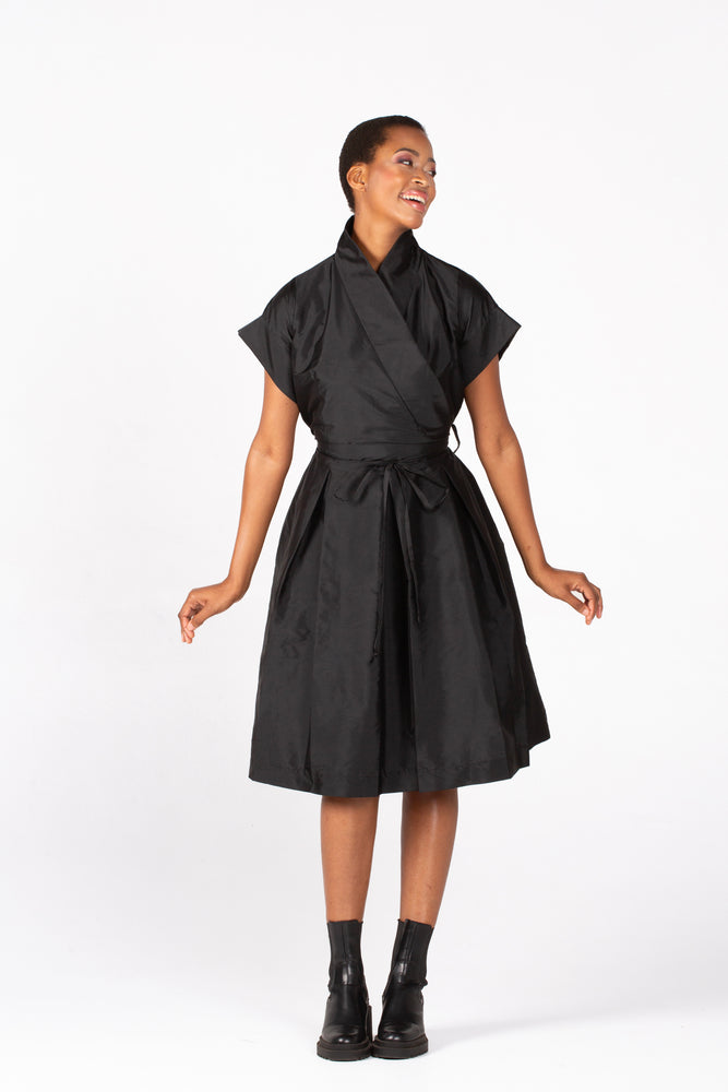 Colleen Eitzen Black Taffeta Kim Dress