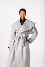 Colleen Eitzen Light Grey Mottled Melton Demi Coat