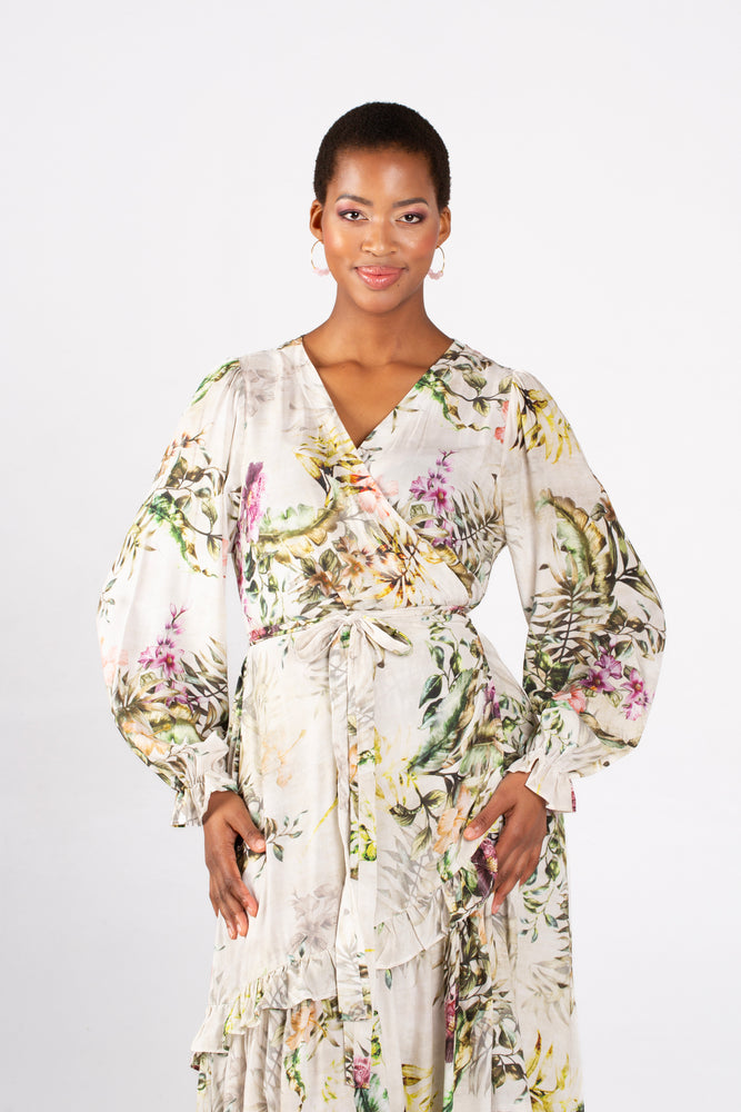 Amanda Laird Cherry Cascade Dress