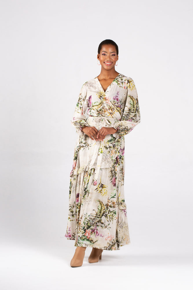 Amanda Laird Cherry Cascade Dress