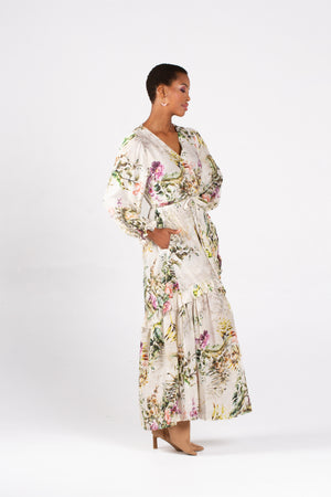 Amanda Laird Cherry Cascade Dress