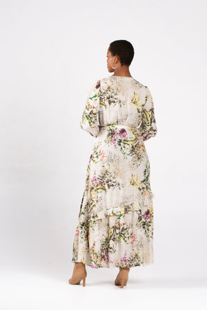 Amanda Laird Cherry Cascade Dress