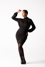 Fluidity Polo Neck Dress