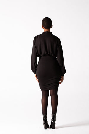Fluidity Polo Neck Dress