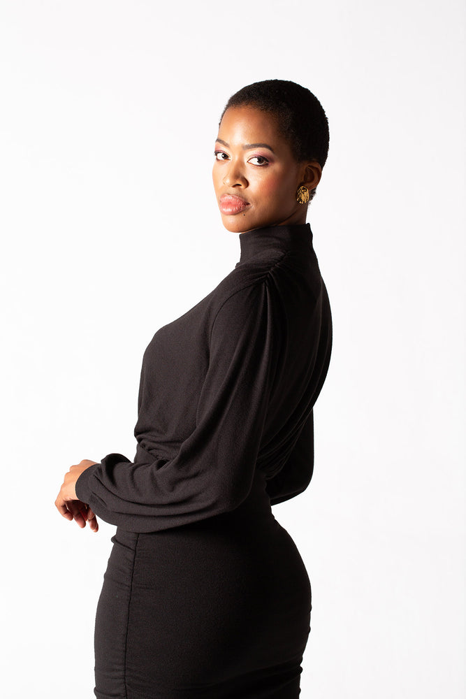 Fluidity Polo Neck Dress