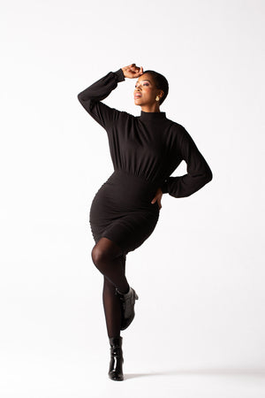 Fluidity Polo Neck Dress