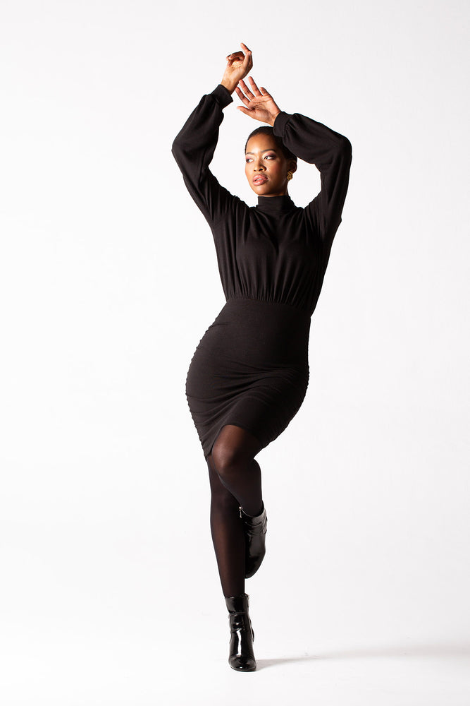 Fluidity Polo Neck Dress
