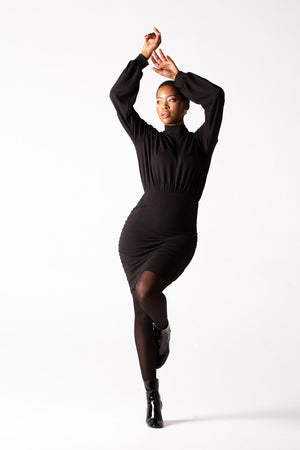 Fluidity Polo Neck Dress
