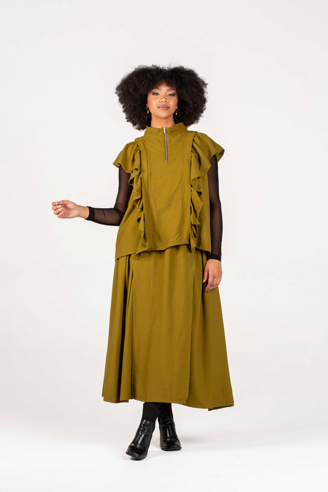Colleen Eitzen Chartreuse Twill Airflow Luna Top